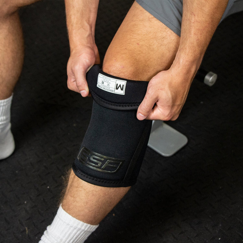 Load image into Gallery viewer, Serious Steel Fitness - Black Label Knee Sleeves (7mm)