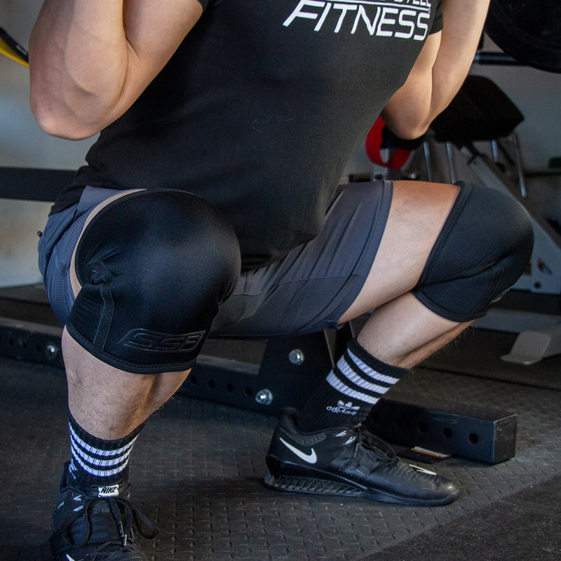 Load image into Gallery viewer, Serious Steel Fitness - Black Label Knee Sleeves (7mm)
