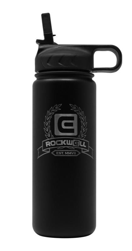 Load image into Gallery viewer, Rockwell Time - Rockwell Warrior Flask - Double Walled - Stainless Steel Flask - (BLACK)