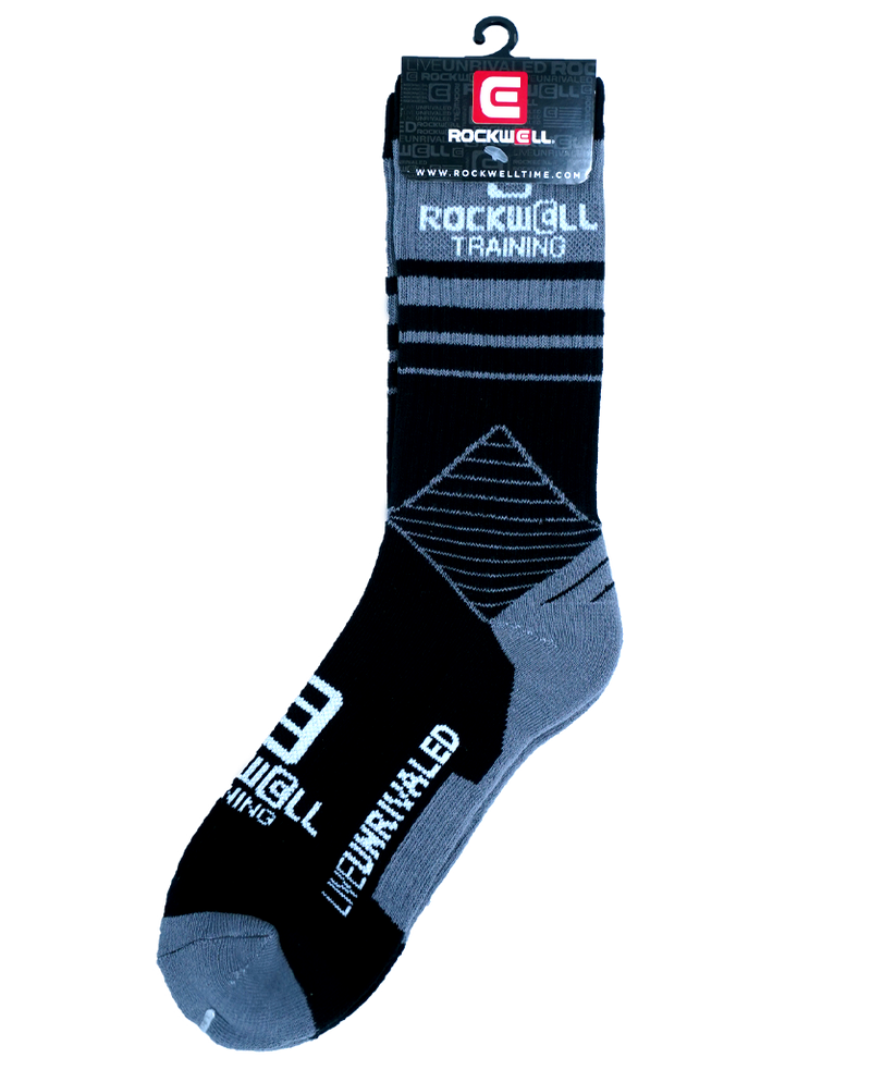 Load image into Gallery viewer, Rockwell Time - Rockwell Training Black/Gray Socks