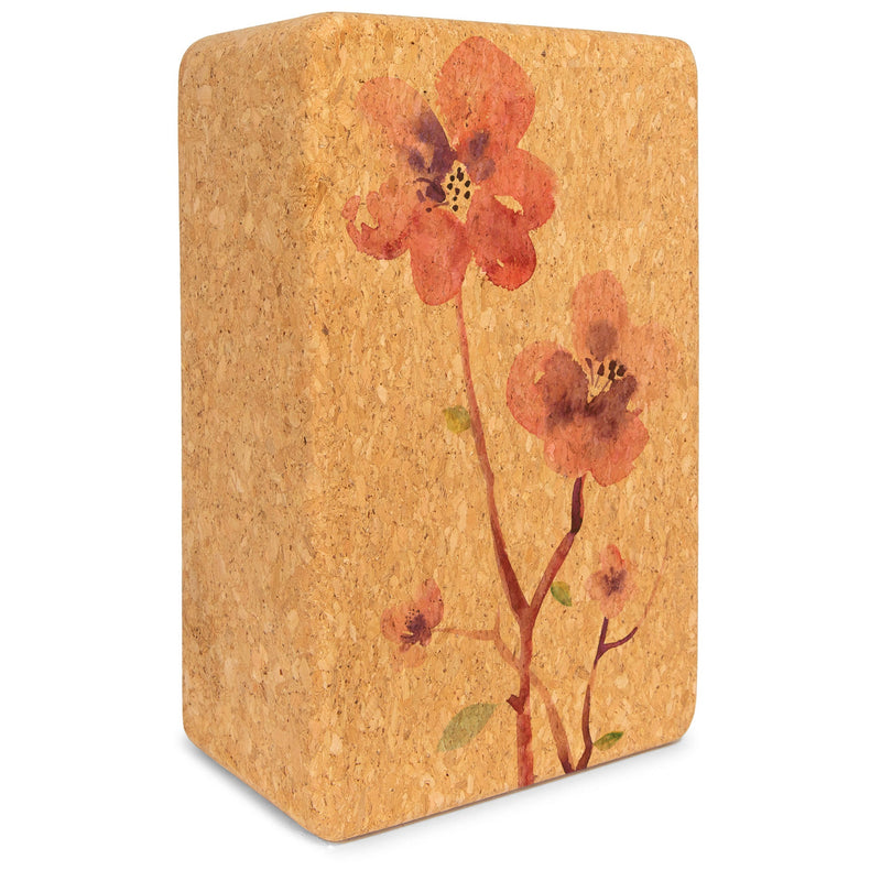 Load image into Gallery viewer, Yoloha Yoga - Blossom Cork Yoga Block