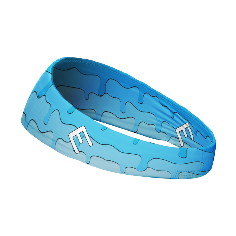 Load image into Gallery viewer, Elite Athletic Gear - Blue Drippy Headband