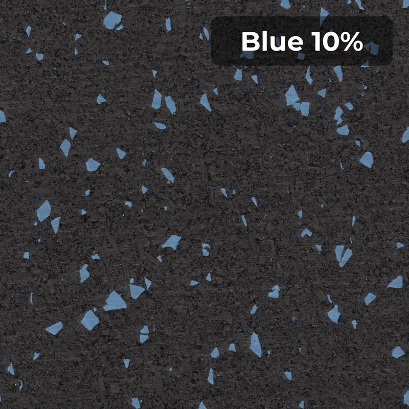 Load image into Gallery viewer, Blue 10% rubber flooring swatch
