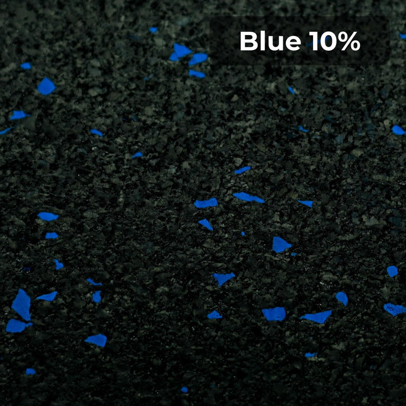 Load image into Gallery viewer, Blue 10% rubber flooring swatch