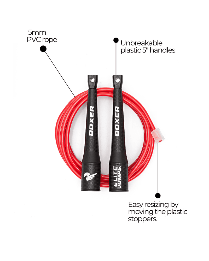 Load image into Gallery viewer, Elite Jumps - Boxer Training Jump Rope - 5mm PVC