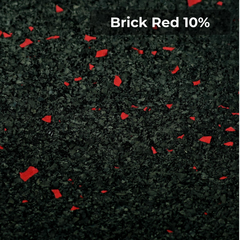 Load image into Gallery viewer, Brick Red 10% rubber flooring swatch