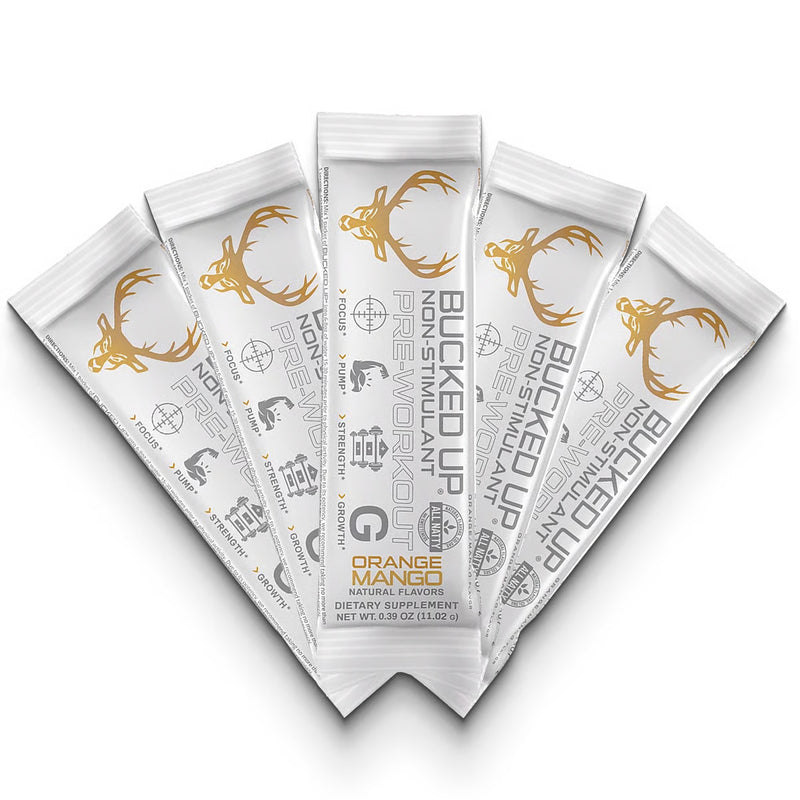 Load image into Gallery viewer, Bucked Up - Stim Free Pre-Workout Stick Packs - Orange Mango