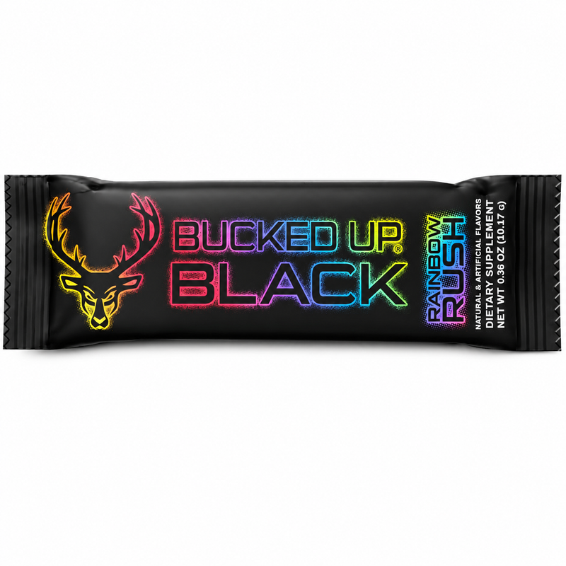 Load image into Gallery viewer, Bucked Up - BLACK Pre-Workout Stick Packs - Rainbow Rush