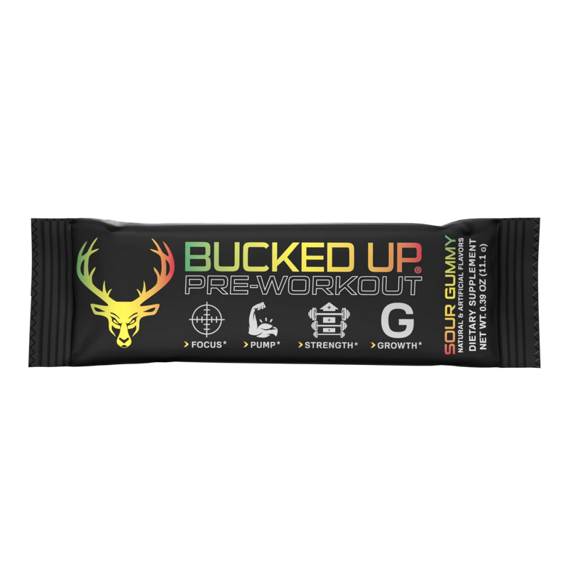 Load image into Gallery viewer, Bucked Up - Pre-Workout Stick Packs - Sour Gummy