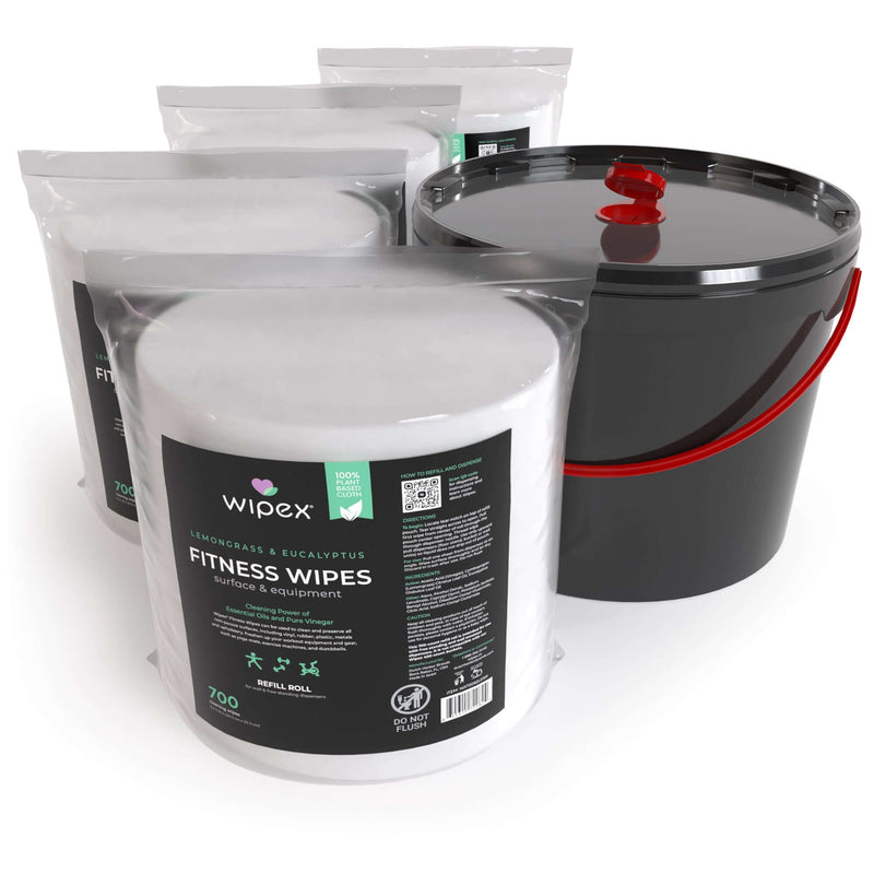 Load image into Gallery viewer, Wipex Co. - 700 Plant-Based Gym Wipes Bulk Refill Roll | Natural Fitness Equipment Wipes