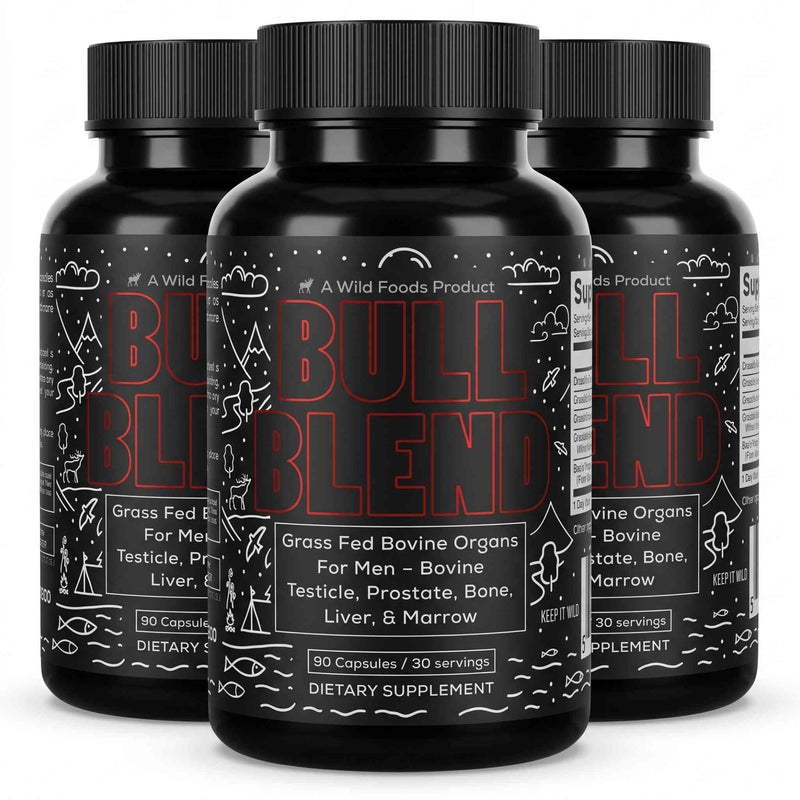 Load image into Gallery viewer, Wild Foods - Bull Blend Beef Organ Complex - 3x - 270 caps (Save $15!)