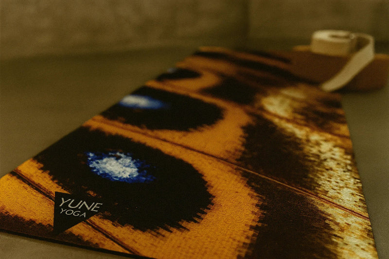 Load image into Gallery viewer, Yune Yoga - Butterfly Eco Yoga Mat – Artist Design, 6mm Cushion + Grip | Yune Yoga