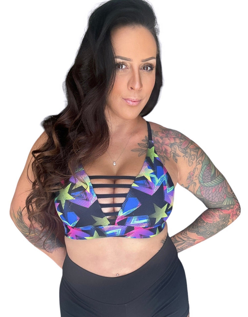 Load image into Gallery viewer, Peachy Athletic - Seventh Heaven Sports Bra (Medium Support) - Superstar