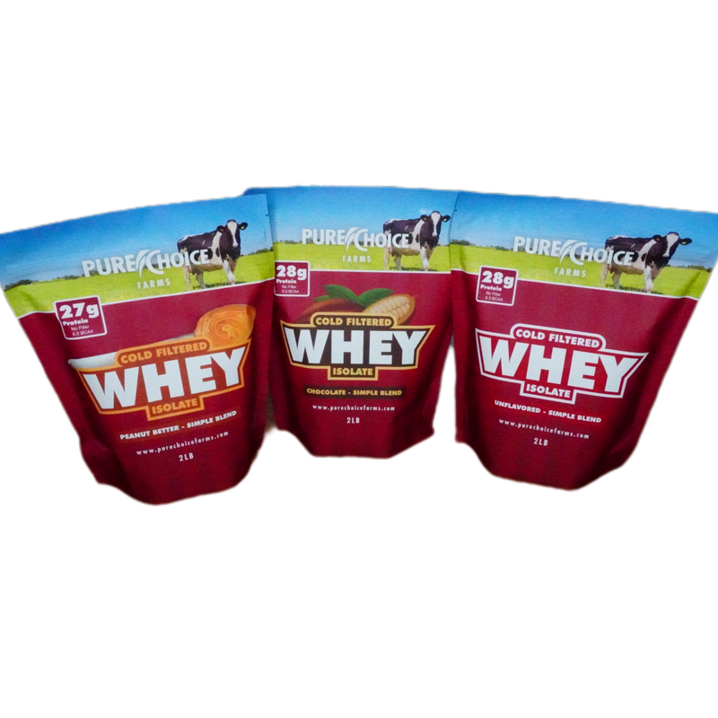 Load image into Gallery viewer, Pure Choice Farms - 3 Flavor Whey Protein Isolate Combos