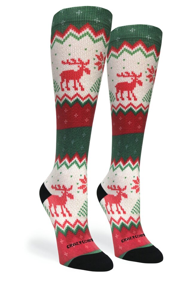 Load image into Gallery viewer, Crazy Compression - Festive Needlepoint - (Standard & Extra Wide)