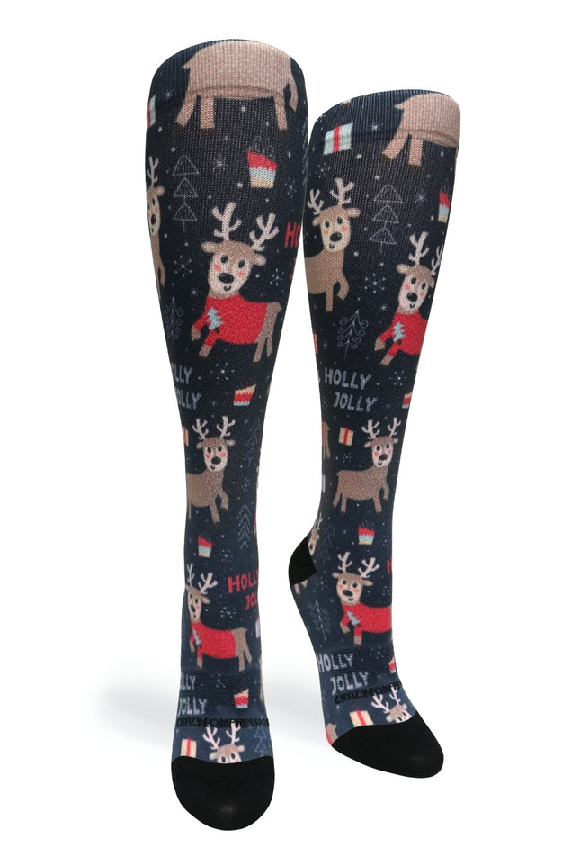 Load image into Gallery viewer, Crazy Compression - Holly Jolly - (Standard & Extra Wide)