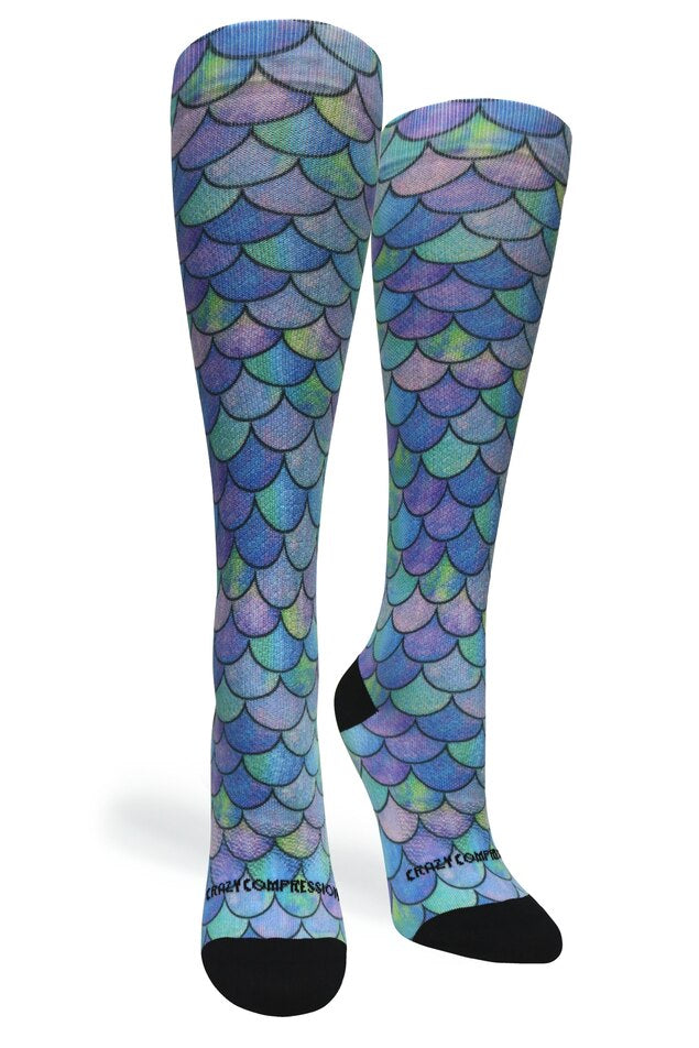 Load image into Gallery viewer, Crazy Compression - Mermaid Teal (Standard & Extra Wide)