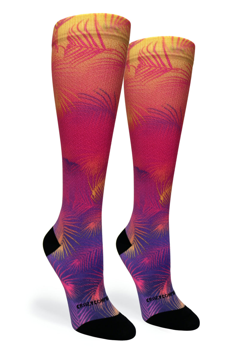 Load image into Gallery viewer, Crazy Compression - Palm Ombré - (Standard & Extra Wide)