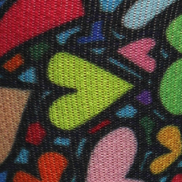 Load image into Gallery viewer, Crazy Compression - Stain Glass Hearts - (Standard & Extra Wide)