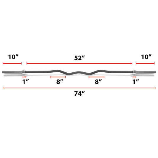 XMARK - Convict 6ft Rackable Curl Bar
