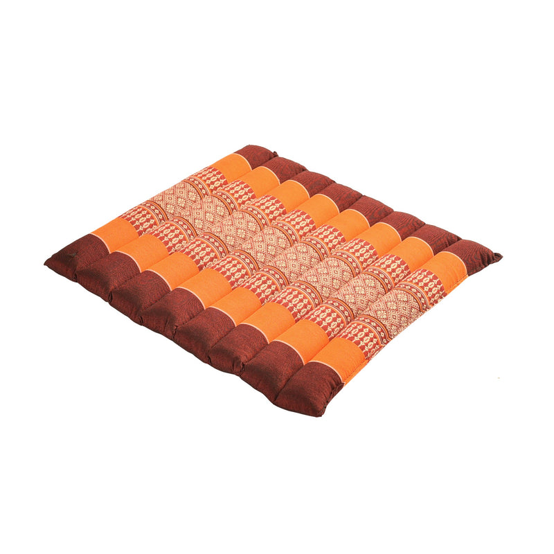 Load image into Gallery viewer, Yoga Design Lab - Zafuko Rollable Yoga & Meditation Cushion - Medium / Burgundy/Orange