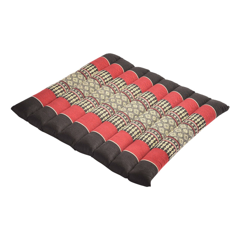 Load image into Gallery viewer, Yoga Design Lab - Zafuko Rollable Yoga & Meditation Cushion - Large / Black/Red