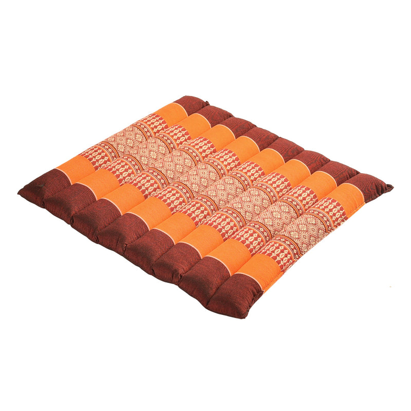 Load image into Gallery viewer, Yoga Design Lab - Zafuko Rollable Yoga & Meditation Cushion - Large / Burgundy/Orange