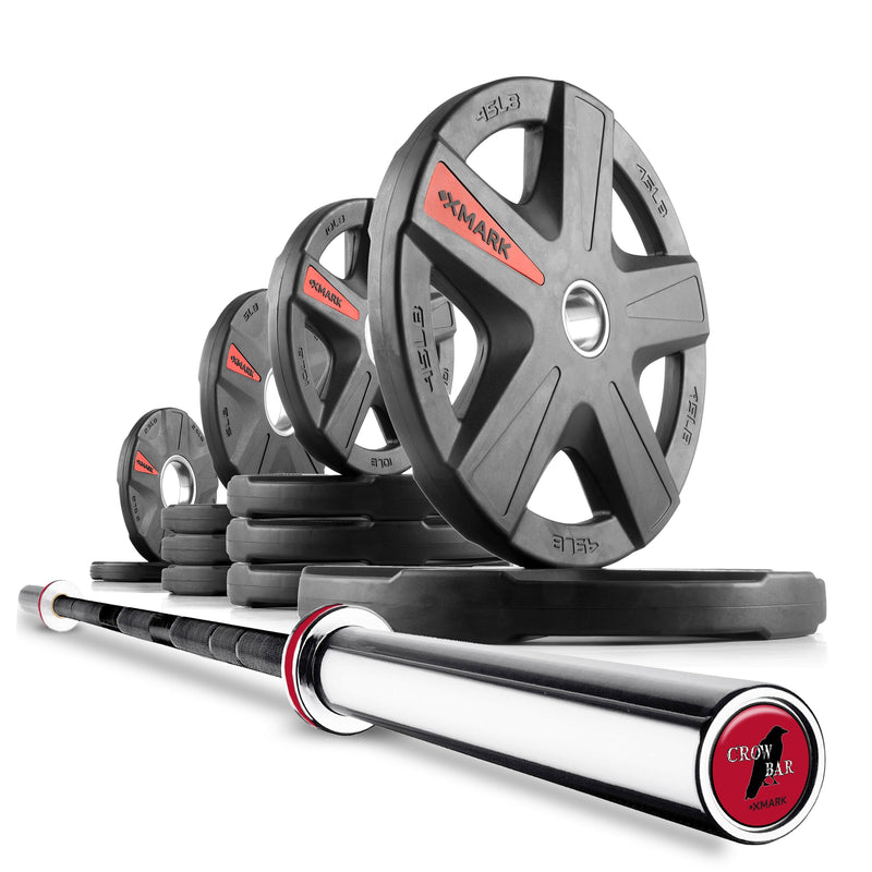 Load image into Gallery viewer, XMARK - Texas Star Olympic Weight Plates and Olympic Barbell Sets