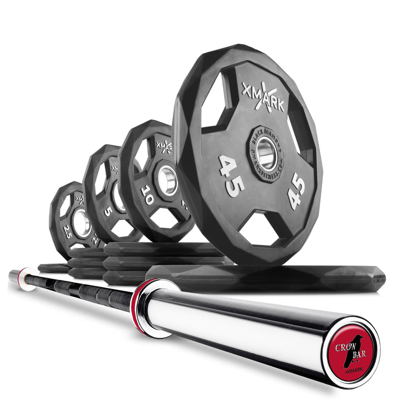 Load image into Gallery viewer, XMARK - Black Diamond® Olympic Weight Plates and Olympic Barbell Sets