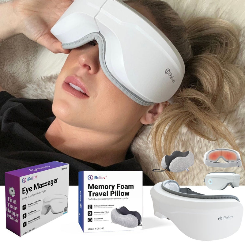 Load image into Gallery viewer, iReliev - Relaxable Eye Massager with Heat