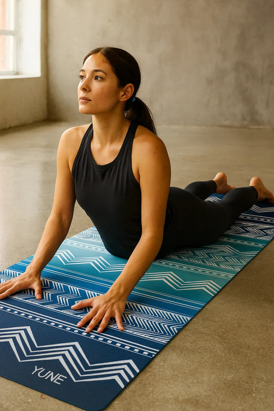 Yune Yoga - Yoga Mat | 6mm Thick | Blue | Non-Slip | Eco Friendly | Yune Yoga | Diamond