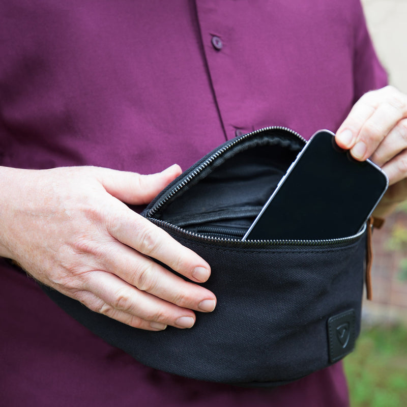 Load image into Gallery viewer, Shield Your Body - Cross Body Fanny Pack - Canvas Traveler