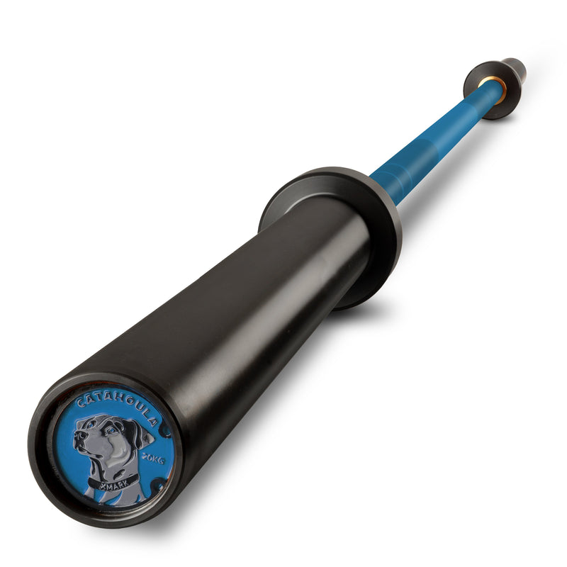 Load image into Gallery viewer, XMARK - Catahoula IWF Men’s Training Bar, 190,000 PSI, 28mm Grip, US Cerakote - BLUE