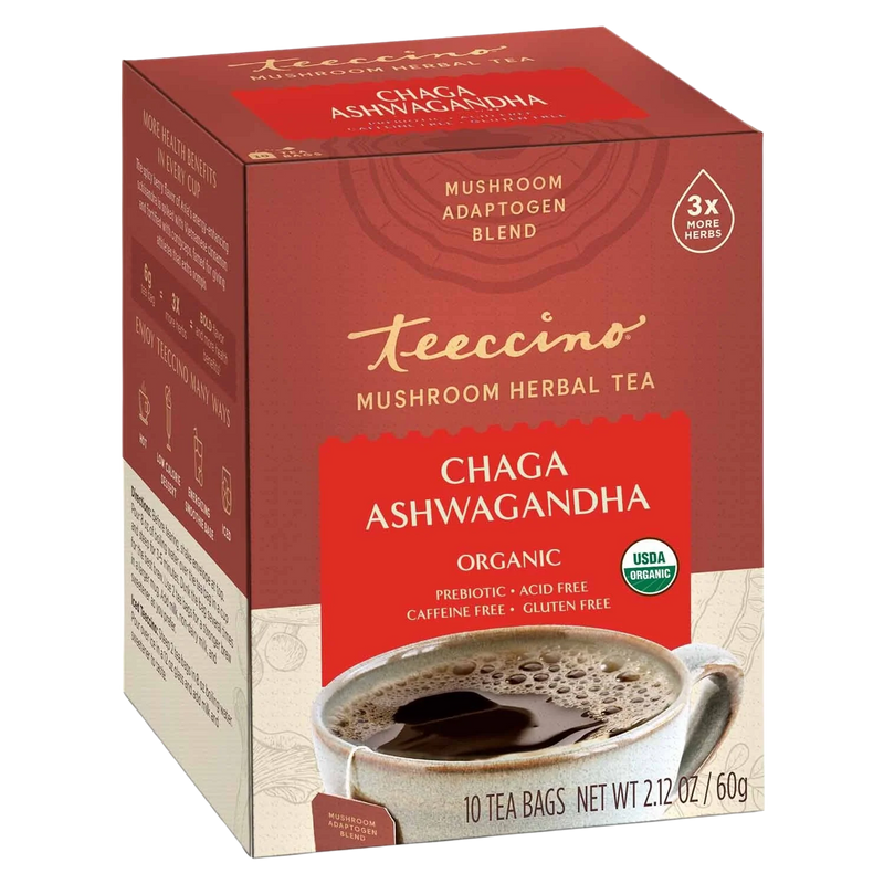 Load image into Gallery viewer, Teeccino - Chaga Ashwagandha Butterscotch Cream Mushroom Herbal Tea
