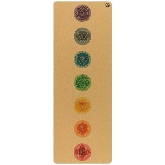 Yoloha Yoga - Chakras Aura Cork Yoga Mat