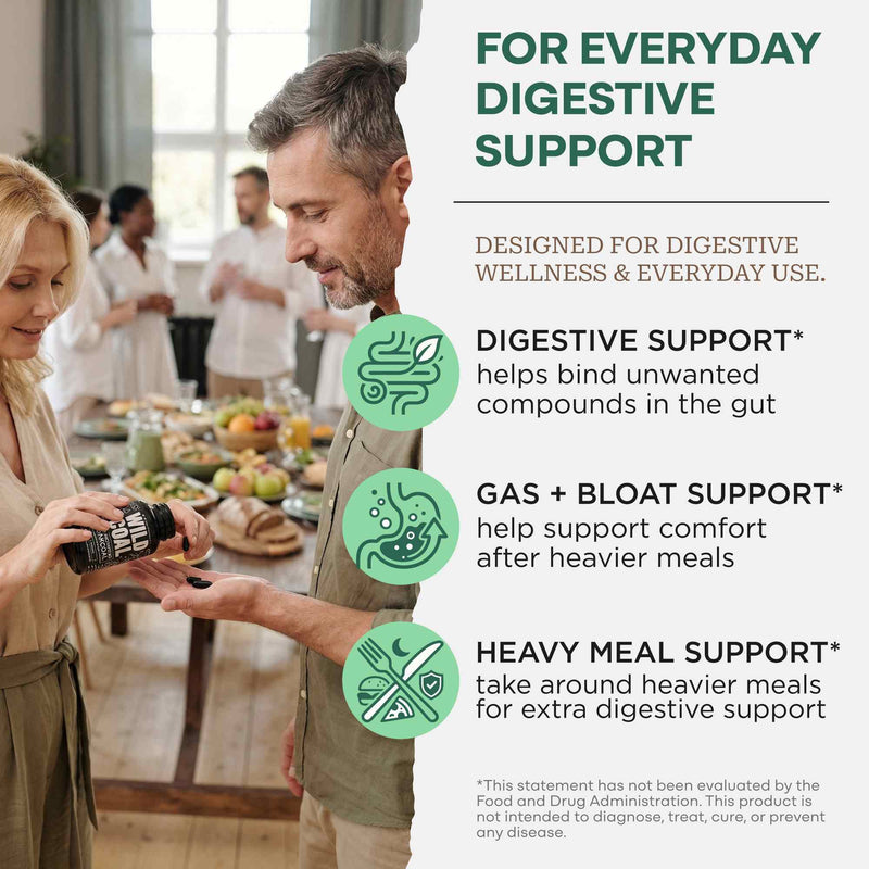 Load image into Gallery viewer, Wild Foods - Activated Charcoal Capsules - Vitamins & Supplements