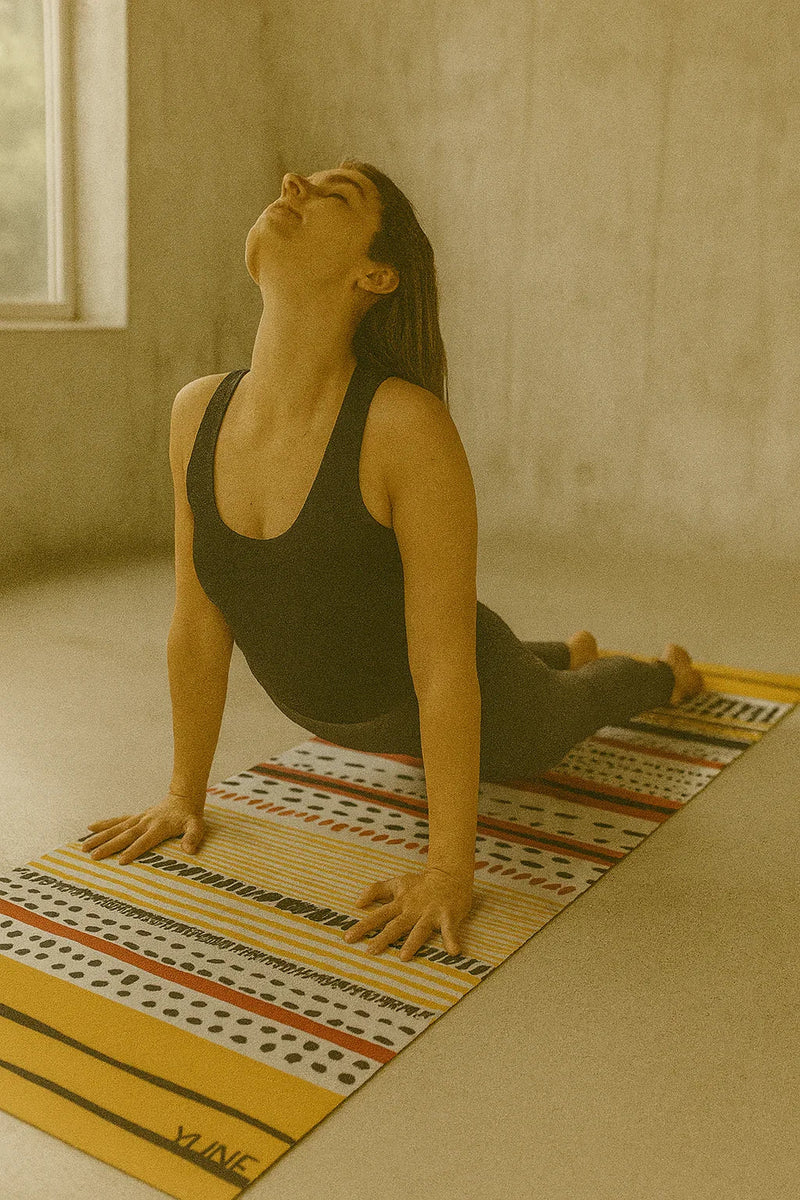 Load image into Gallery viewer, Yune Yoga - Yoga Mat | 6mm Thick | Orange | Non-Slip | Eco Friendly | Yune Yoga | Leo