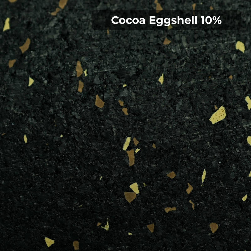 Load image into Gallery viewer, Cocoa Eggshell 10% rubber flooring swatch