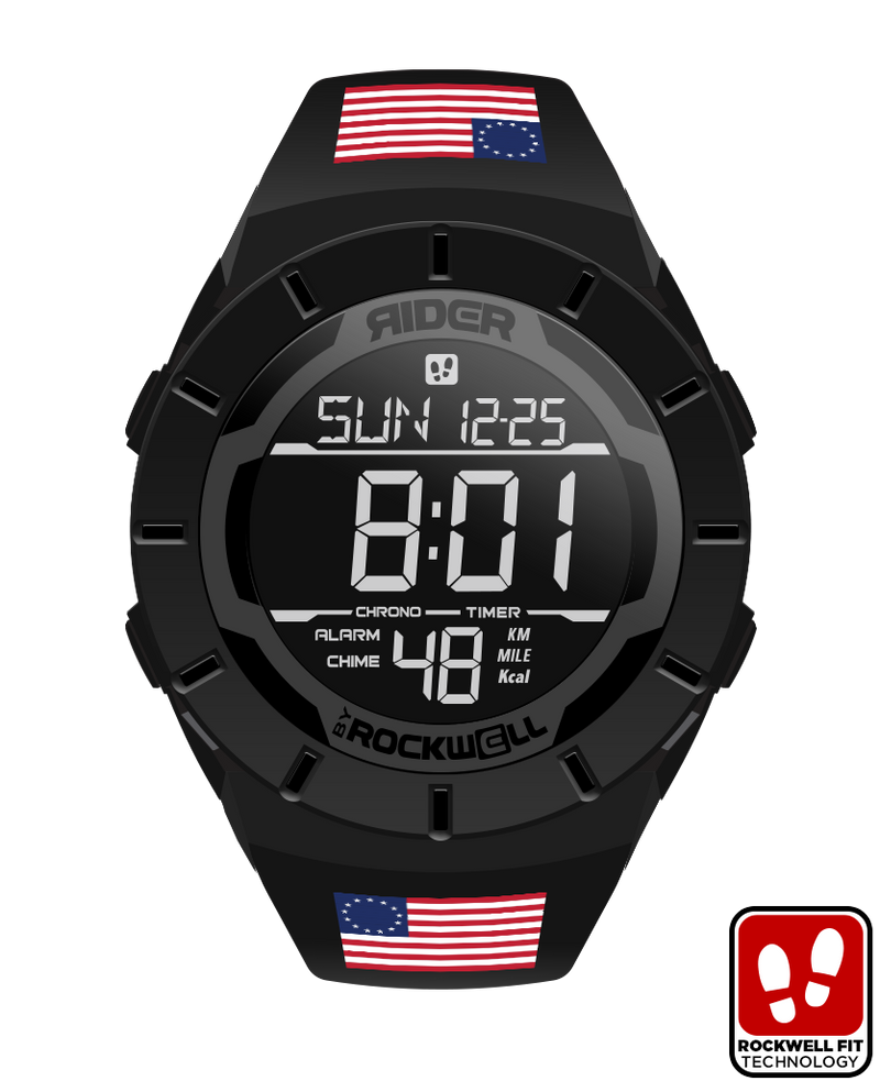 Load image into Gallery viewer, Rockwell Time - Coliseum Fit™ Betsy Ross Edition (Phantom Black) Watch