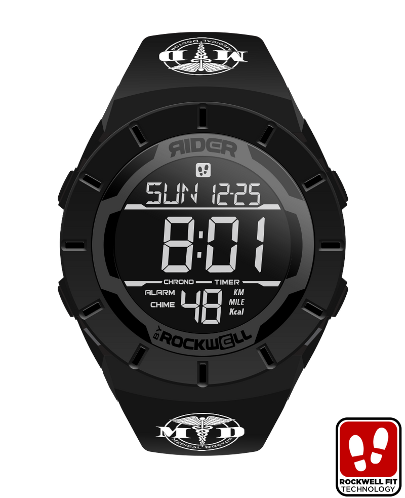 Load image into Gallery viewer, Rockwell Time - Coliseum Fit™ Medical Doctor Edition (Phantom Black) Watch