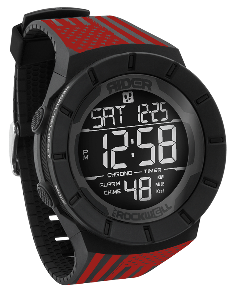 Load image into Gallery viewer, Rockwell Time - Coliseum Fit™ Assault - Red Edition (Phantom Black) Watch