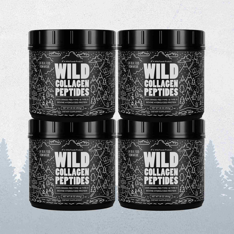 Load image into Gallery viewer, Wild Foods - Grass-Fed Collagen Peptides - 4x - 16oz