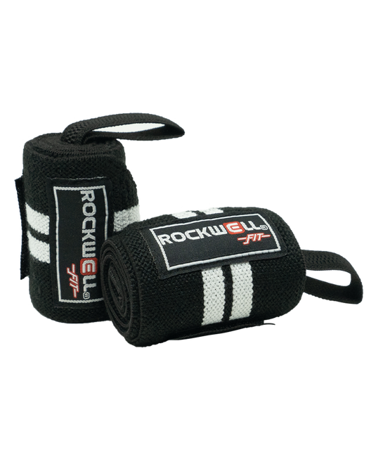 Rockwell Time - Rockwell Fit™ Wrist Wraps - 24 inch (Black/White)