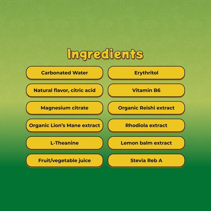 Load image into Gallery viewer, Melting Forest - Mushroom D-Stress Drink 12 Pack - Yuzu Lime