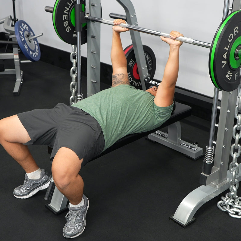 Load image into Gallery viewer, Valor Fitness - Smith Machine with Olympic Storage Pegs