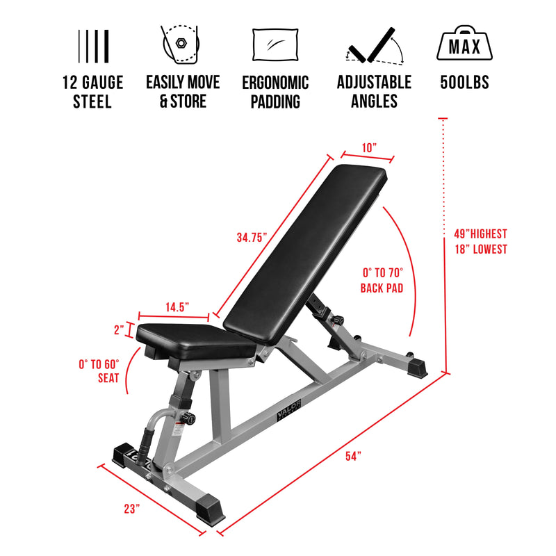 Load image into Gallery viewer, Valor Fitness - Adjustable Flat - Incline Benches