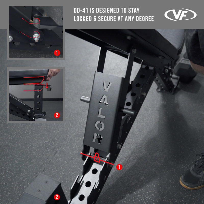 Load image into Gallery viewer, Valor Fitness - Heavy Duty Flat - Incline Utility Weight Bench