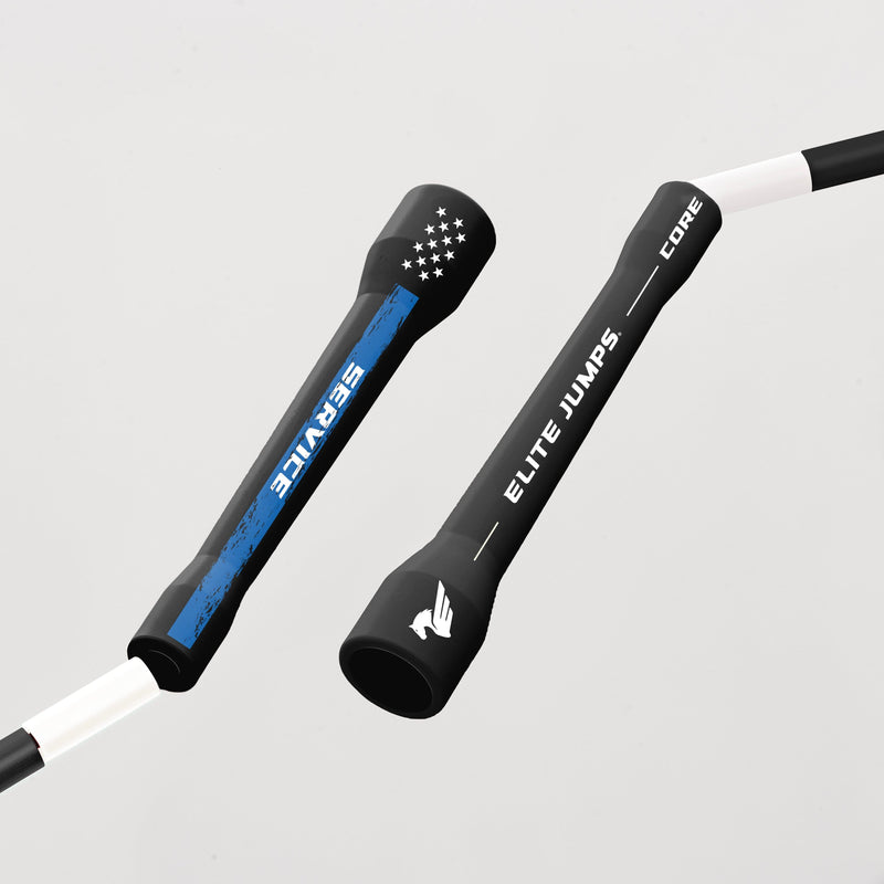 Load image into Gallery viewer, Elite Jumps - Thin Blue Line - Beaded Jump Rope