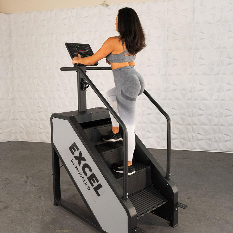 Load image into Gallery viewer, Muscle D Fitness - Light Commercial Stair Climber - Stepmill - LED Display - Heart Rate Monitor - Heavy Duty Chain Drive