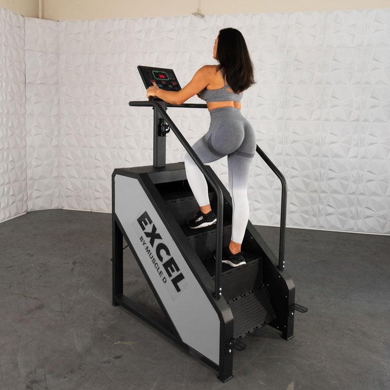 Load image into Gallery viewer, Muscle D Fitness - Light Commercial Stair Climber - Stepmill - LED Display - Heart Rate Monitor - Heavy Duty Chain Drive
